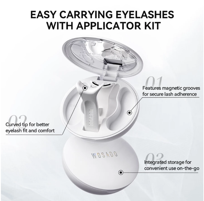ขนตาปลอมไม่มีกาว Soft Magnetic Eyelashes No.9 Plume Black 2