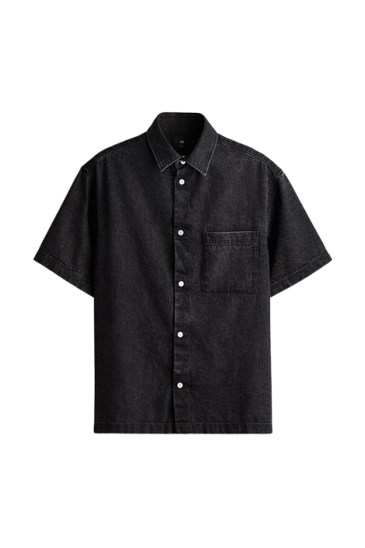 Man Loose Fit Denim Shirt 1