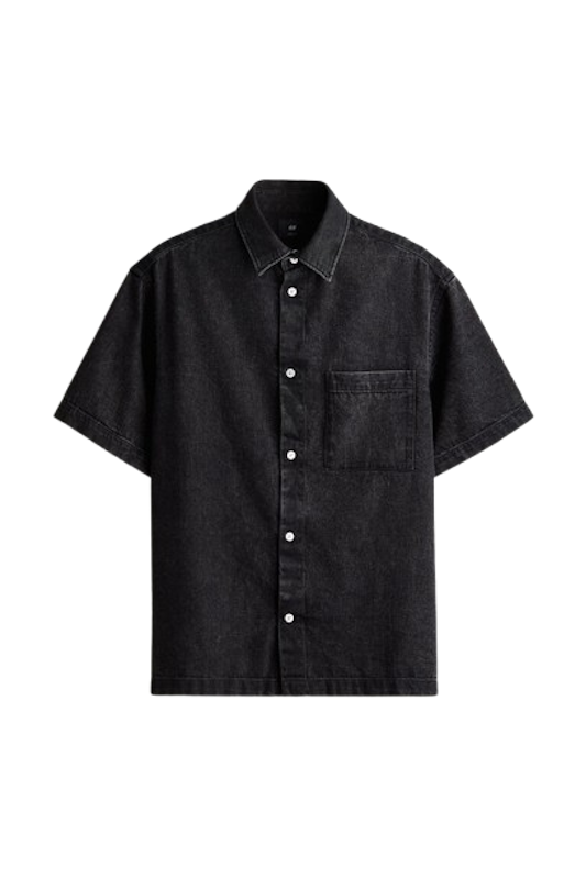 Man Loose Fit Denim Shirt 1