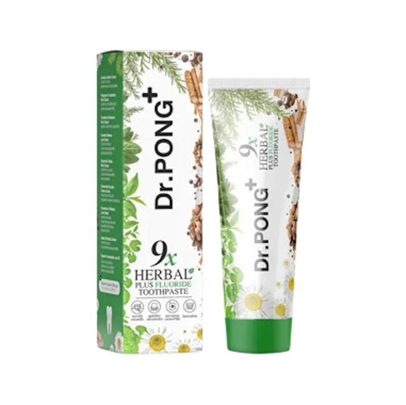 ยาสีฟันสมุนไพร สูตร 9X Herbal Plus Fluoride 1