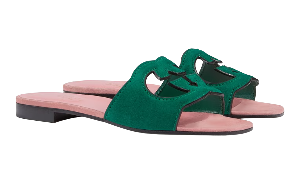 รองเท้าผู้หญิง GUCCI รุ่น Women's Interlocking G Cut-Out Slide Sandal 8