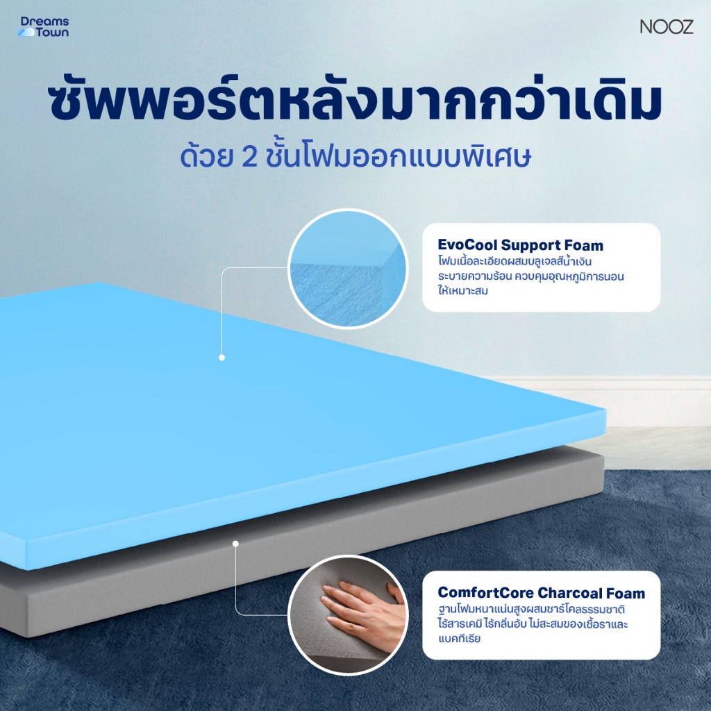 ที่นอนเมมโมรี่โฟม รุ่น Evening Evo 3
