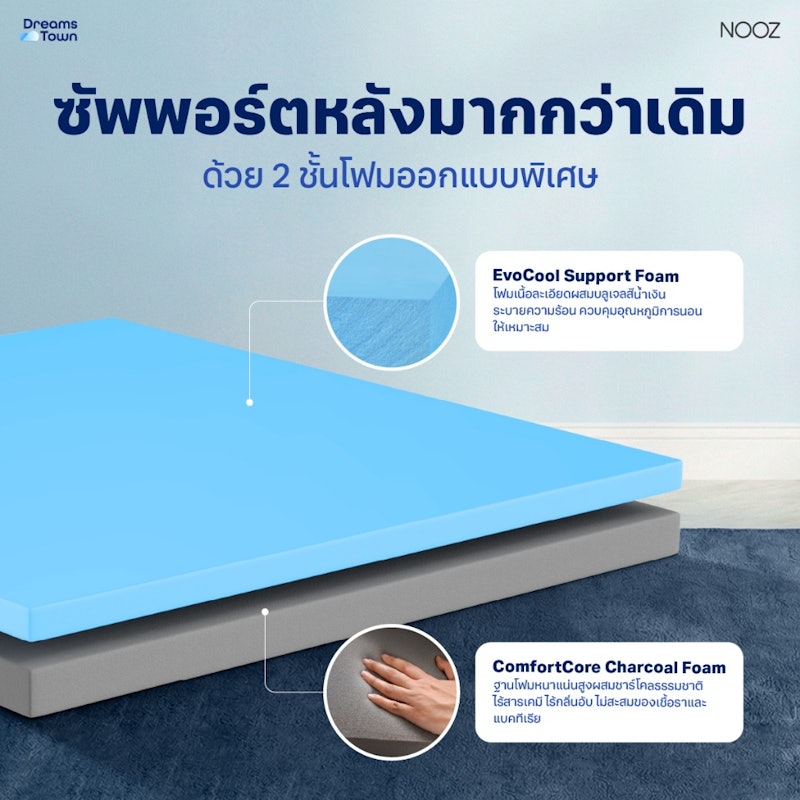 ที่นอนเมมโมรี่โฟม รุ่น Evening Evo 3