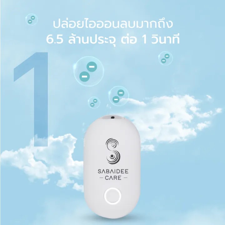 เครื่องฟอกอากาศไอออนแบบพกพา 2