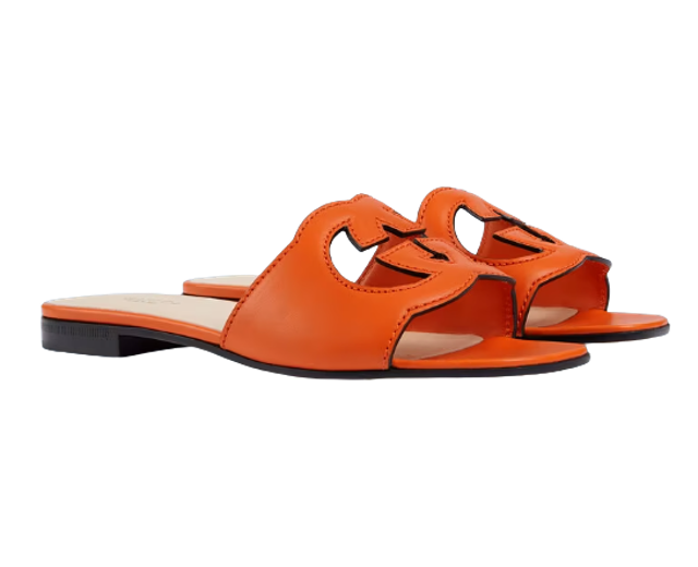 รองเท้าแตะ Gucci ผู้หญิง รุ่น Interlocking G cut-out Slide Sandal 5