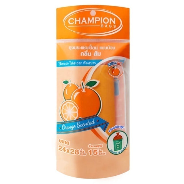 ถุงขยะ CHAMPION แบบม้วน มีกลิ่นหอม 6