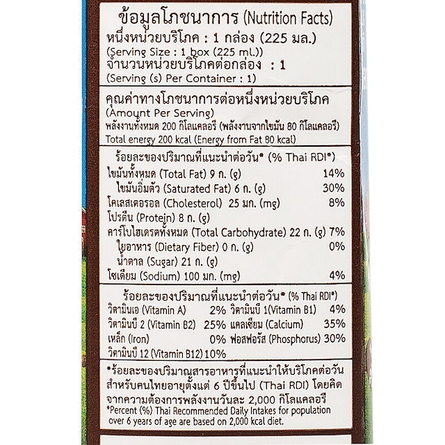 นมช็อกโกแลต หนองโพ นมยูเอชที 5