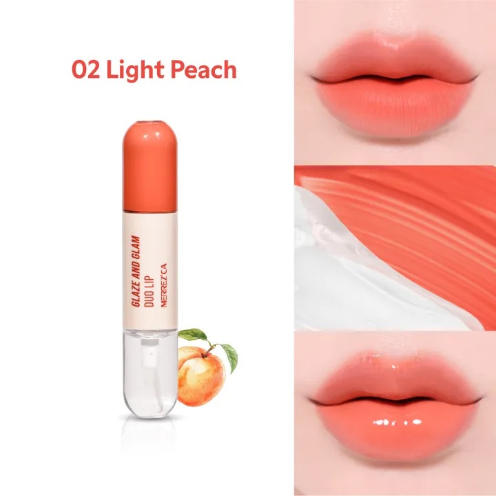 Glaze & Glam Duo Lip #02 Light Peach 2
