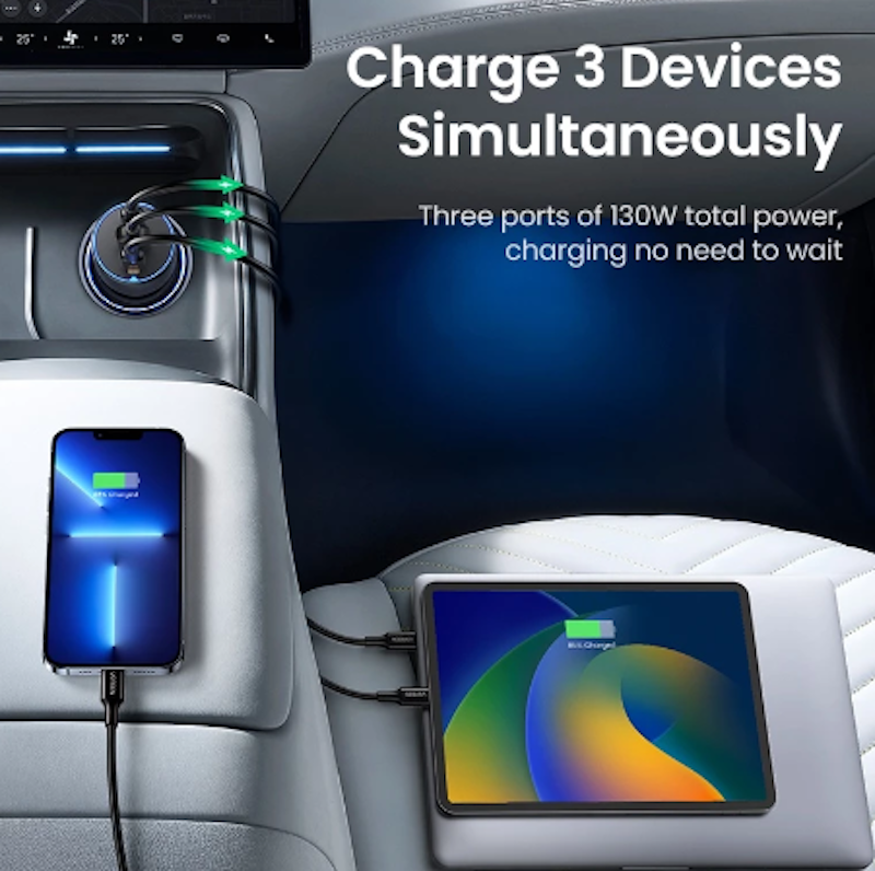 130W Car Charger 2