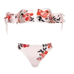 ชุดว่ายน้ำ บิกินี่ รุ่น Floral Print Off the Shoulder Bikini