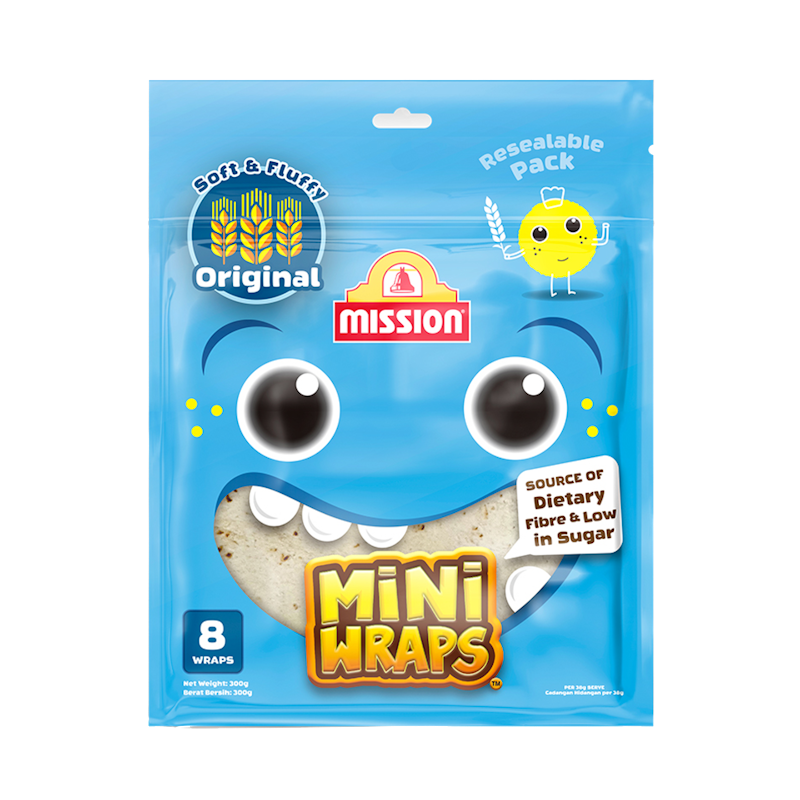 แป้งตอติญ่า Mini Wraps Wholemeal 1
