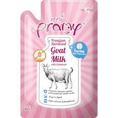 นมแพะ สีชมพู Sterilized Goat Milk With Colostrum + Taurine
