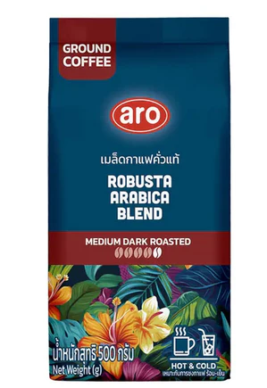 เมล็ดกาแฟคั่วแท้ Robusta Arabica Blend 1