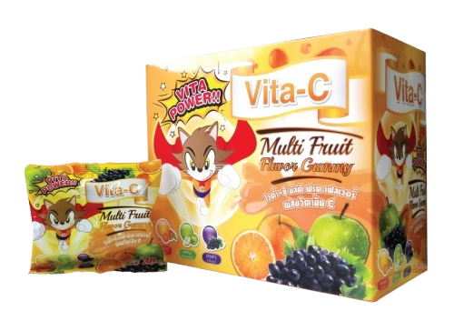 กัมมี่วิตามินซี ผสมน้ำผลไม้เข้มข้น Multi Friut Gummy 1
