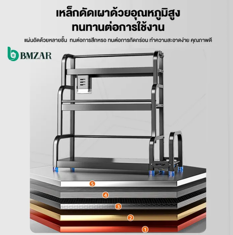 ชั้นวางเครื่องปรุงสเตนเลส  2