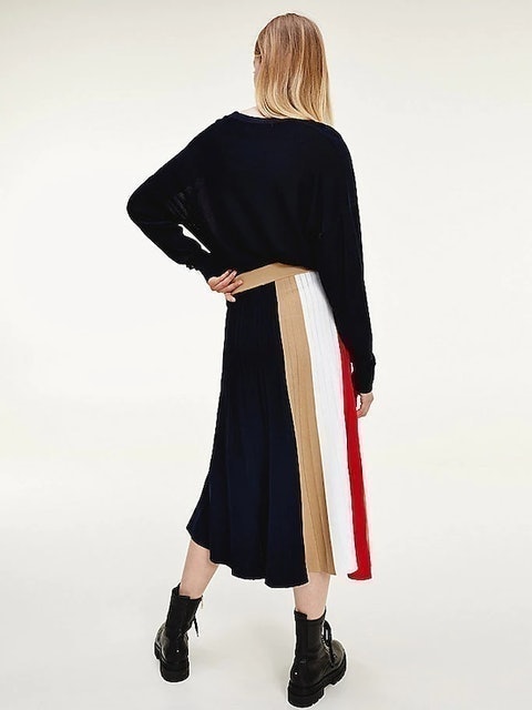 Icon Pleated Colorblock Skirt 3