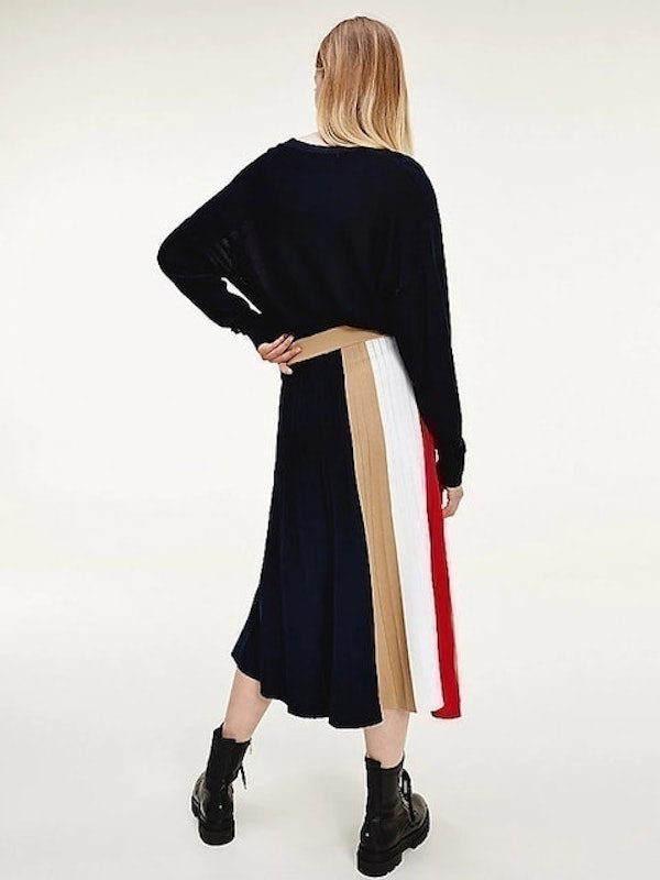 Icon Pleated Colorblock Skirt 3