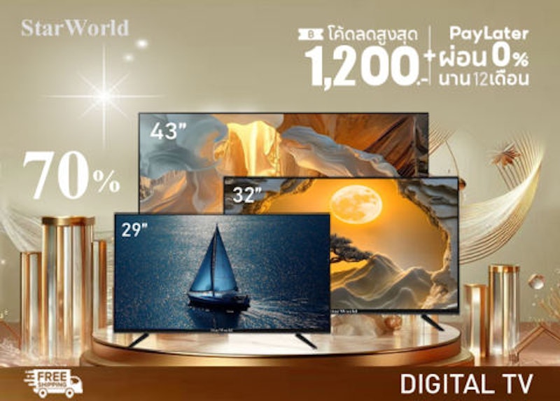 LED TV ทีวีดิจิตอล Full HD 24 นิ้ว 3