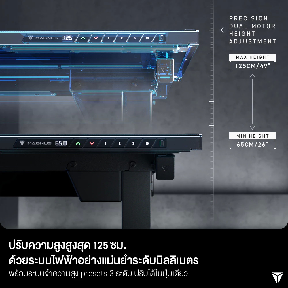 โต๊ะปรับระดับไฟฟ้า รุ่น MAGNUS Pro 2
