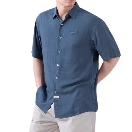 เสื้อเชิ้ตผ้าลินินแขนสั้น รุ่น GW9033 1