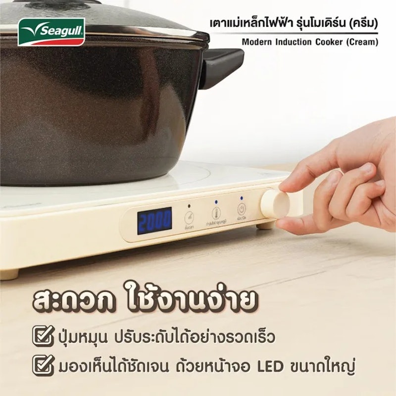 เตาแม่เหล็กไฟฟ้า Modern Induction Cooker 3