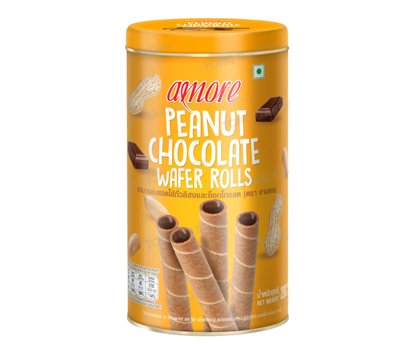 Peanut Chocolate Wafers Rolls 1