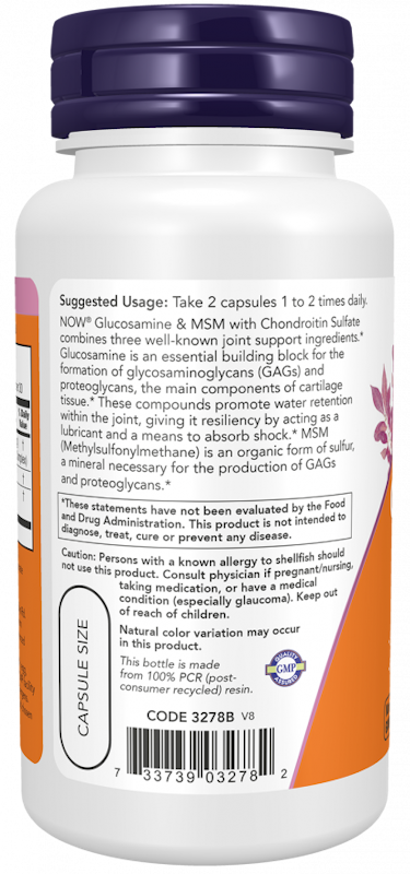 Glucosamine & MSM plus Chondroitin 3
