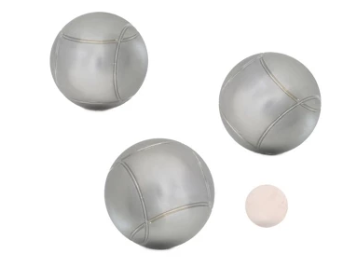 Set of Grooved Recreational Petanque Boules 100 1