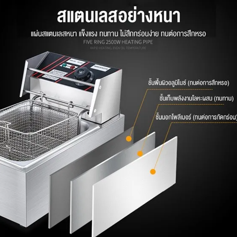 หม้อทอดไฟฟ้า ขนาด 8 ลิตร 3