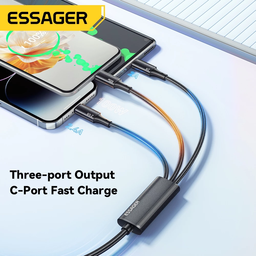 สายชาร์จ Type C 3 In 1 2