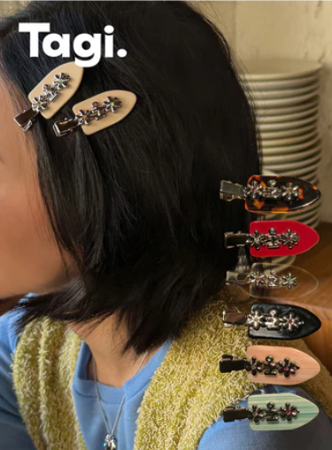 Metal Floret Bangs Clip 4
