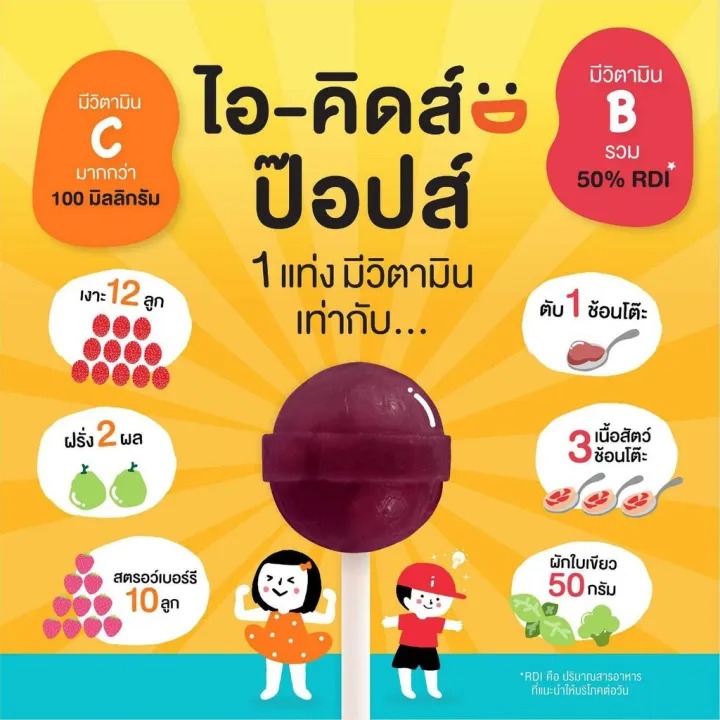 ลูกอมแก้เจ็บคอ อมยิ้มผสมวิตามินซี 2