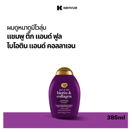 แชมพูแก้ผมเสีย Thick and Full Biotin Collagen Shampoo  3