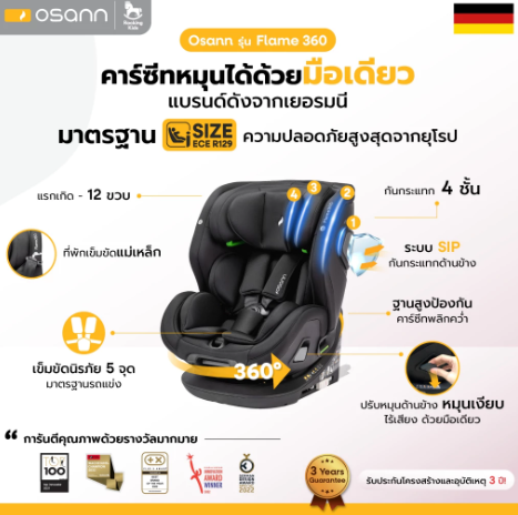 Car Seat Flame 360° 2