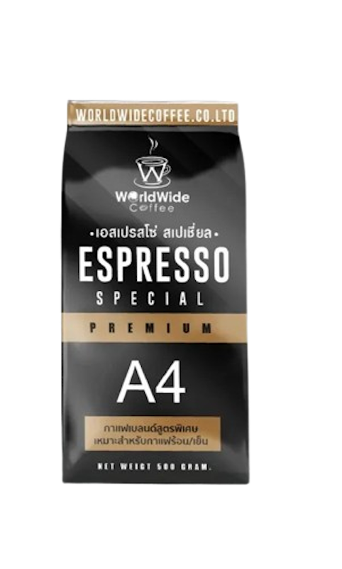 เมล็ดกาแฟคั่ว สูตร Blend Arabica & Robusta A4 1