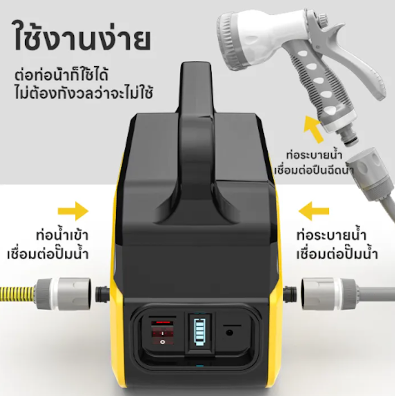 ปั๊มน้ำไฟฟ้าแบตเตอรี่ลิเธียมกำลังสูง 3