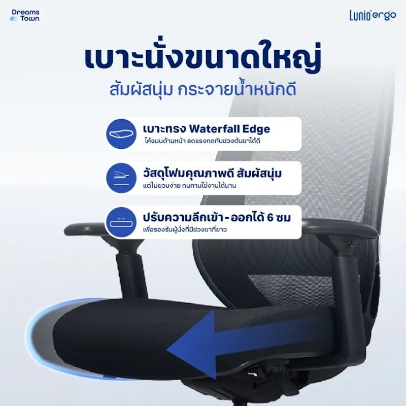 เก้าอี้ทำงาน รุ่น Apollo Smart X2 3