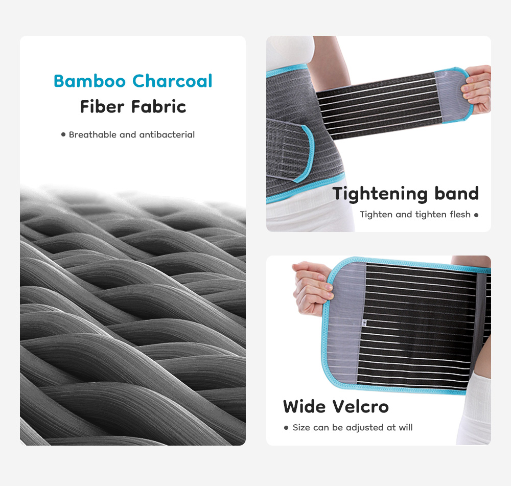 เข็มขัดรัดหน้าท้อง หลังคลอด Bamboo Charcoal Fiber Belly Band 3