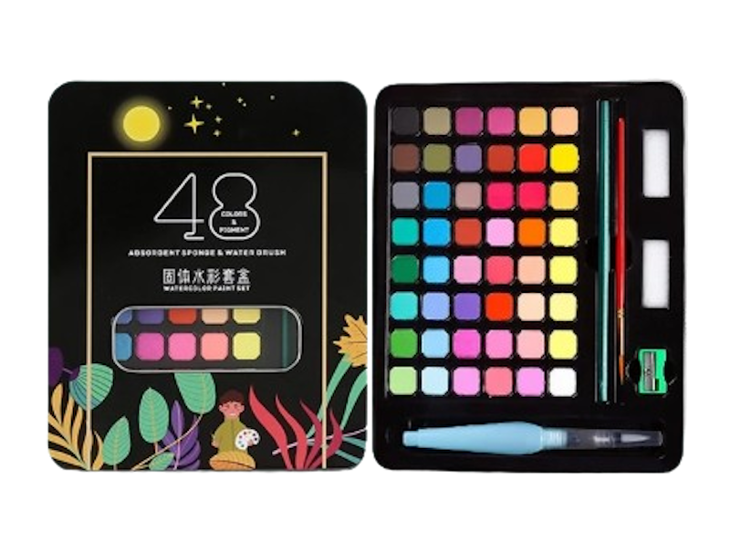 สีน้ำก้อน 48 สี 1