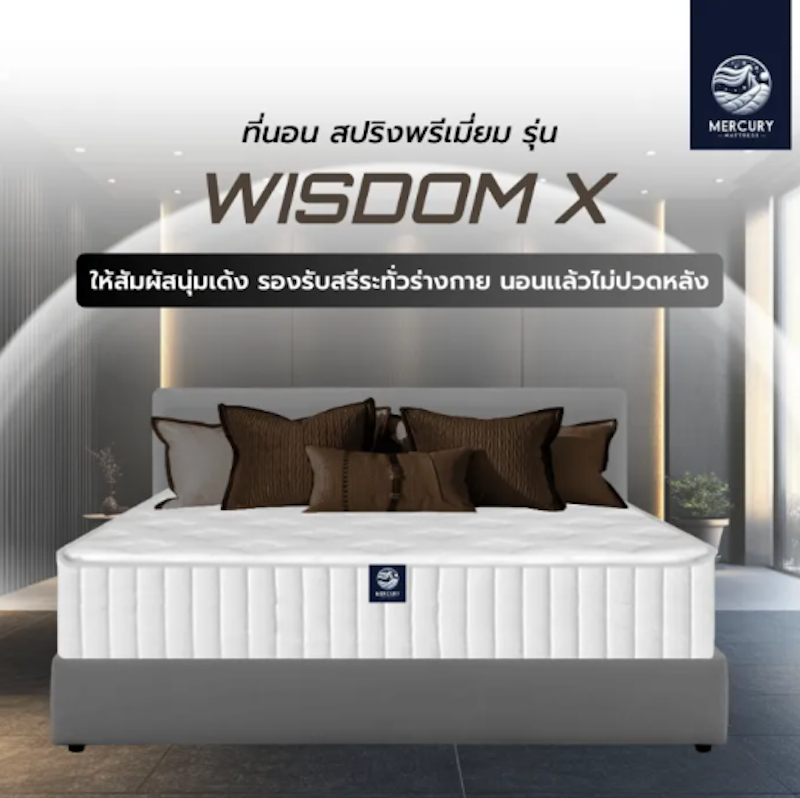 ที่นอนสปริง 3.5 ฟุต รุ่น WISDOM X 2