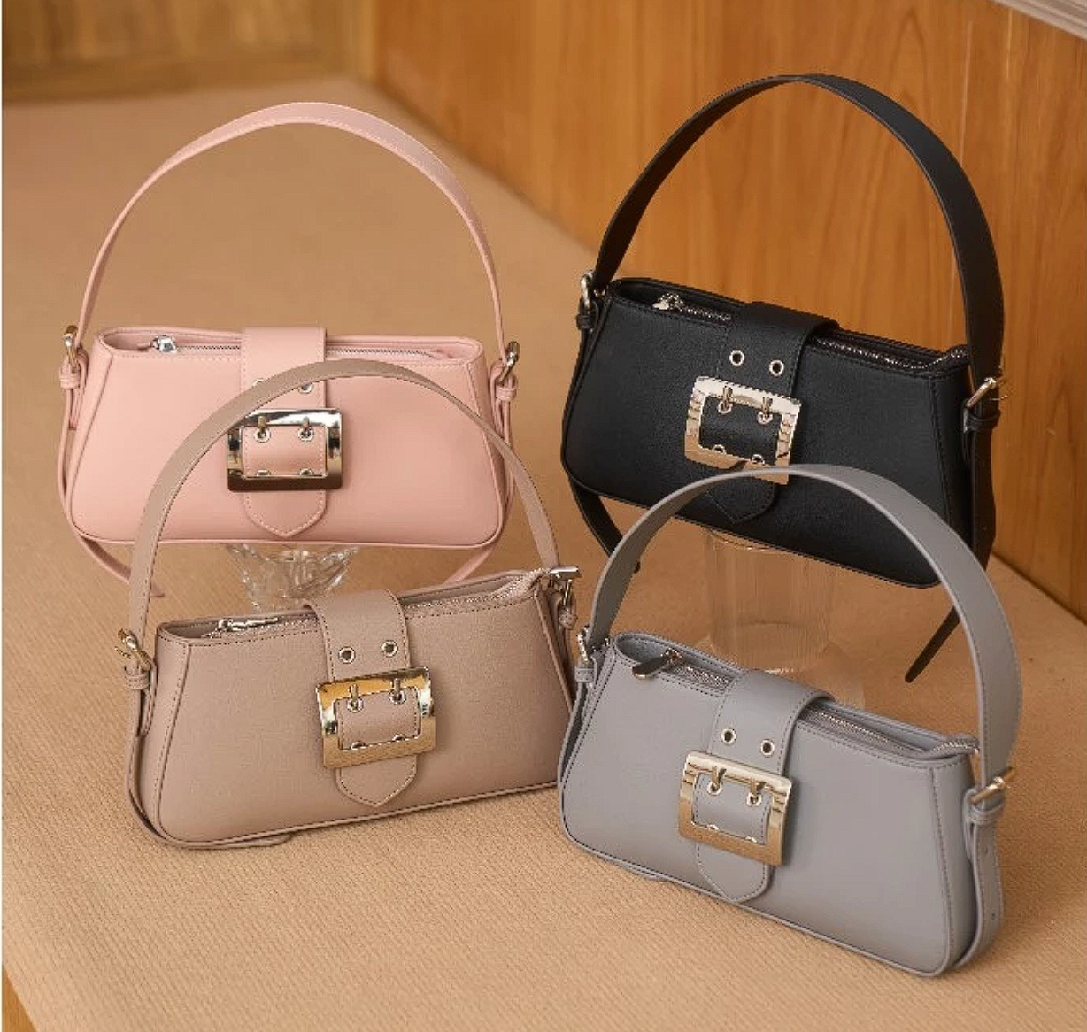กระเป๋า Popcorn Shoulder Bag Pink 3