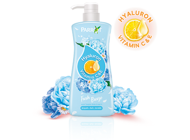 สบู่นกแก้ว Parrot Hyaluron Vitamin C&E - Fresh Breeze 1