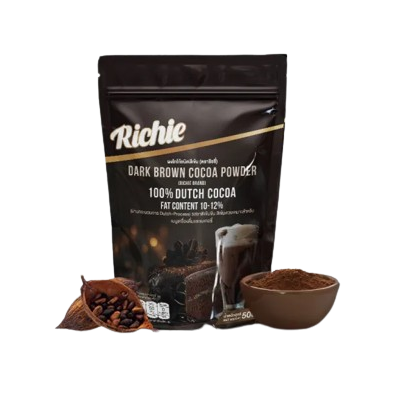 Dark Brown Cocoa Powder ผงโกโก้เข้มข้น ตราริชชี่ 1