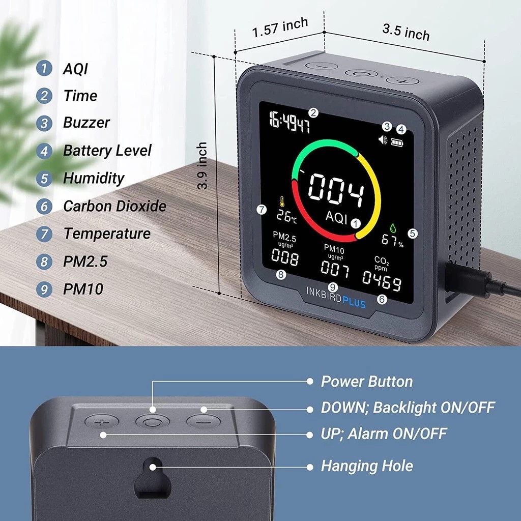 6-in-1 Indoor Air Quality Monitor 2
