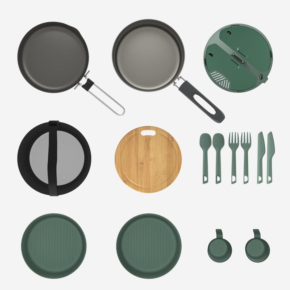 หม้อสนาม Non - Stick Camping Cookset 3