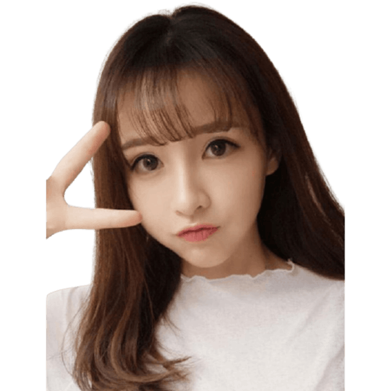 แฮร์พีช หน้าม้า ผมแท้ 100% สไตล์เกาหลี 1