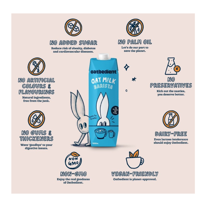นมโอ๊ต Oat Milk Barista 1L 3