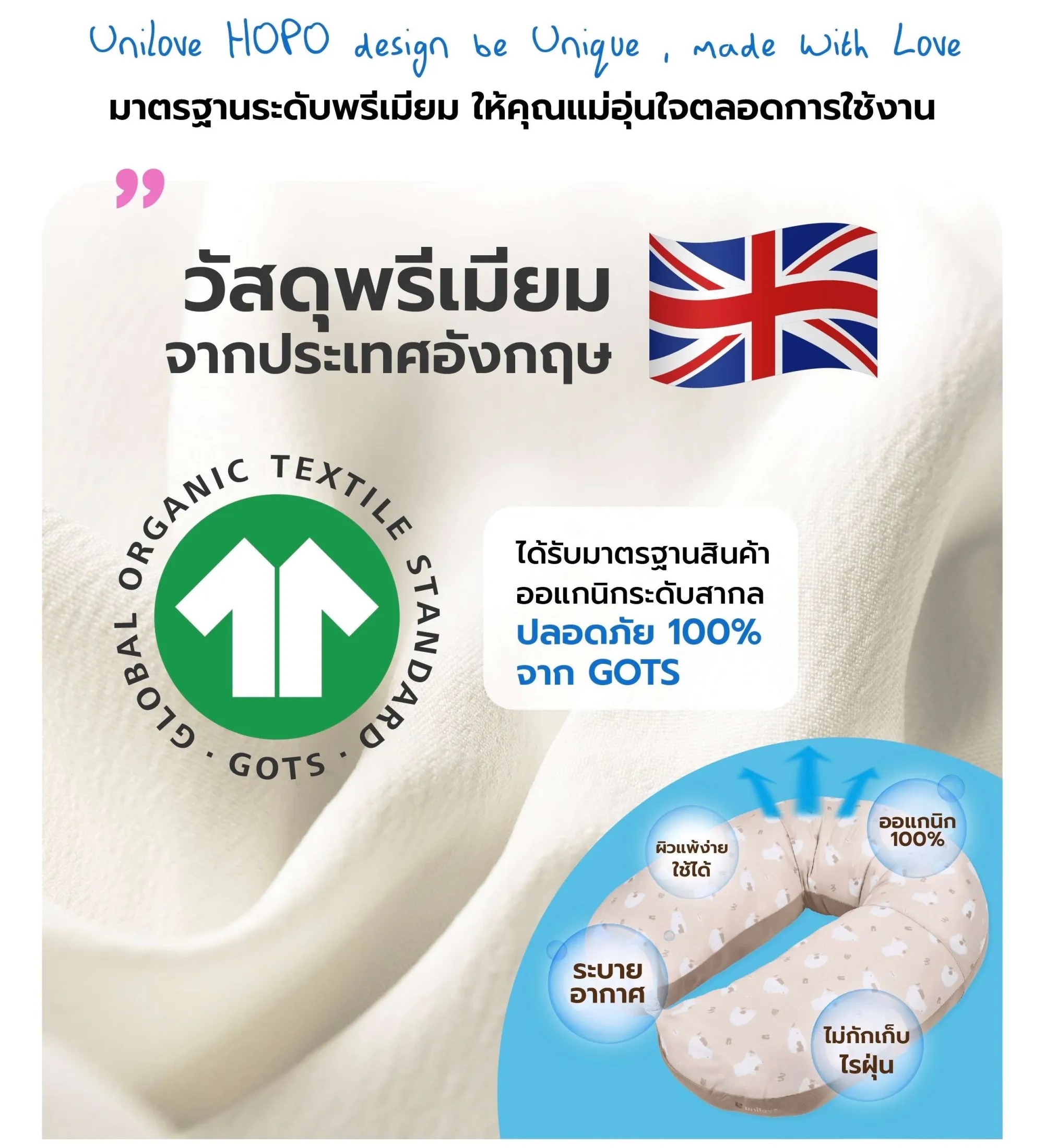 หมอนรองคนท้อง 8in1 รุ่น HOPO 2