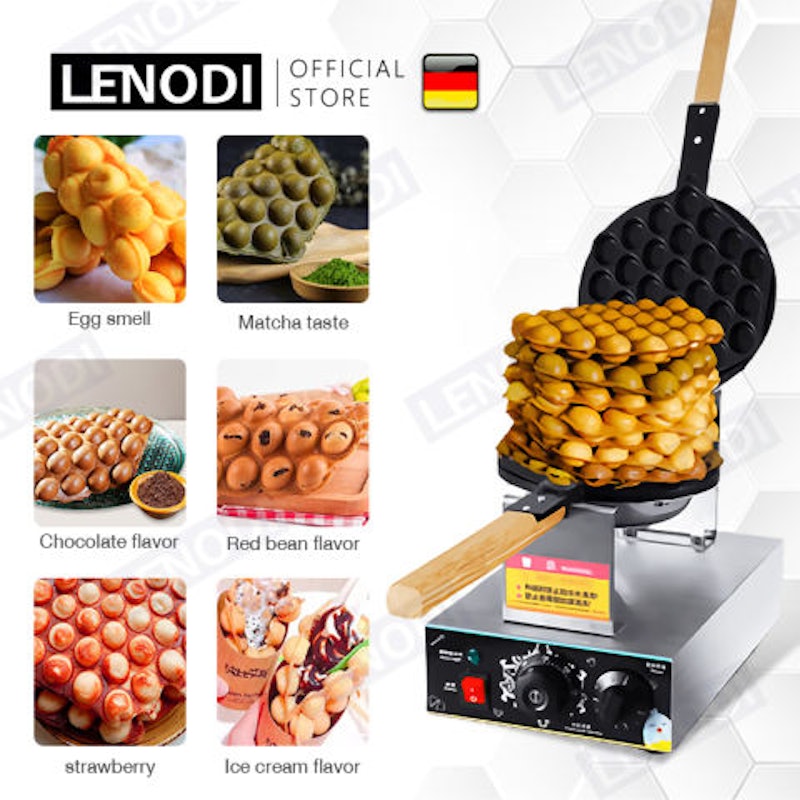 เครื่องทำวาฟเฟิล Egg Waffle Maker รุ่นใช้แก๊ส 2