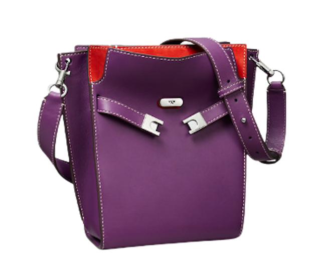กระเป๋า Tory Burch รุ่น Lee Radziwill Pebbled Double Bucket 5